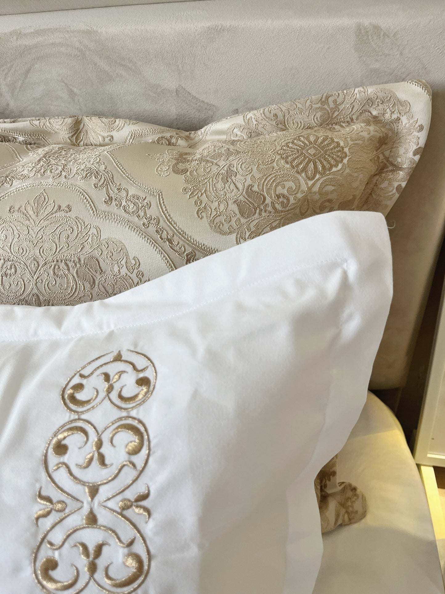 ✨ lady arus – Couvre-lit Brocart de Luxe 7 Pièces
