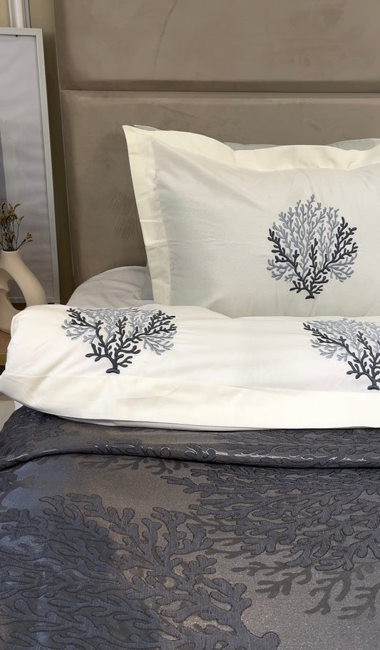 🛏️ Couvre-lit symphonie naturelle  – Luxe, Confort