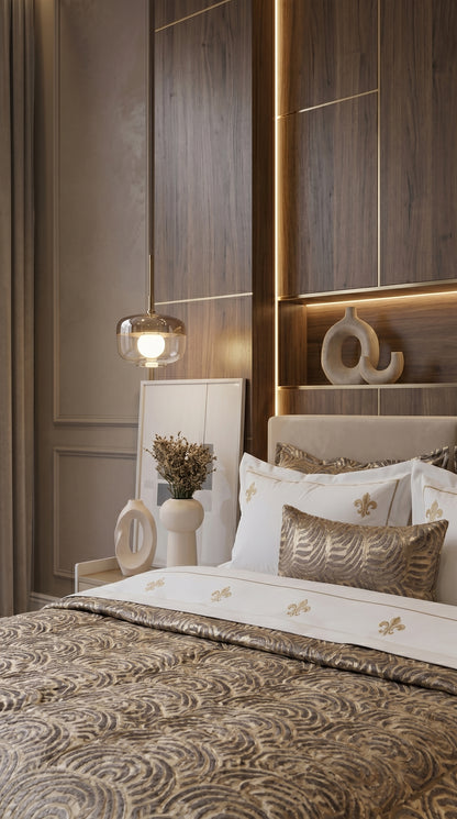 couvre lit châtel brocart 7 pièces